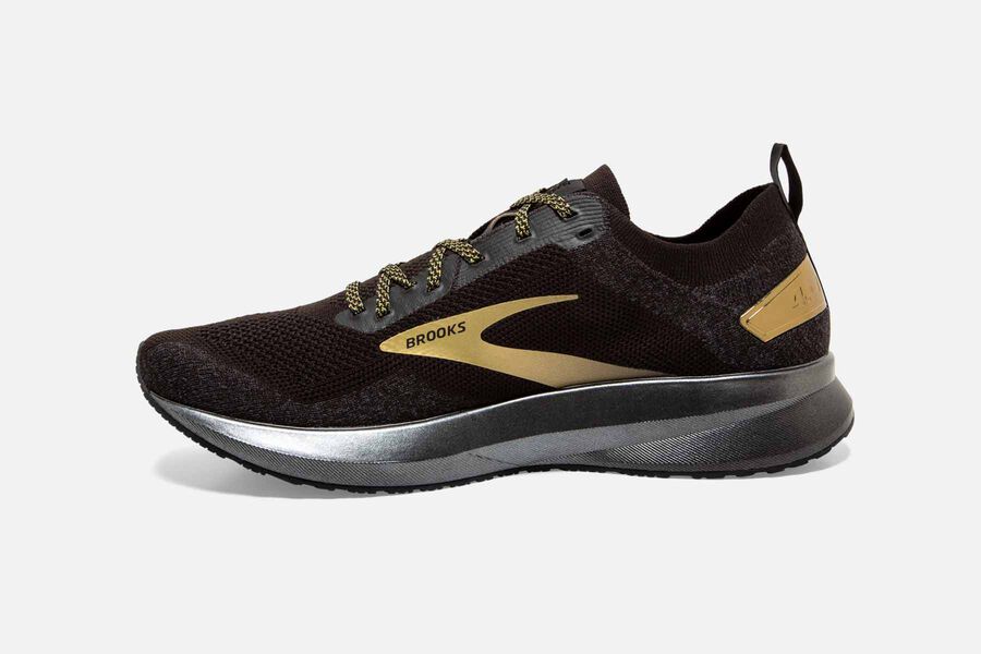 Brooks Levitate 4 Road Loopschoenen Heren - Zwart/Goud - 973841IOD